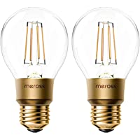 Meross Bombilla Inteligente Regulable. Vintage Edison Lamparas. Bombilla Wi-Fi E27 A19. 9W Equivalente a 60W. Blanca…